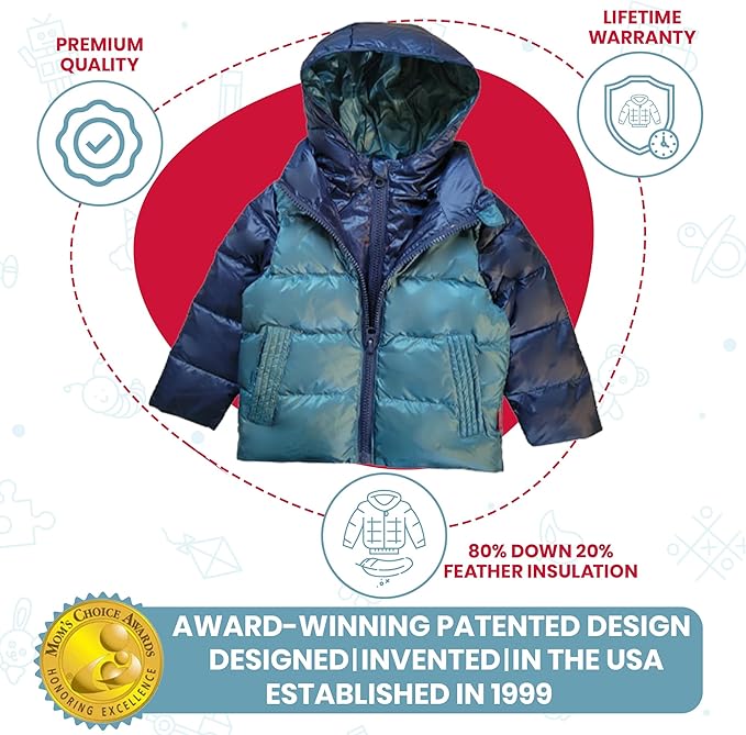 ONE KID The Road Coat Down | Car Seat Safe Winter Jacket | Crash Tested | Unisex | 12 Months-8 Years