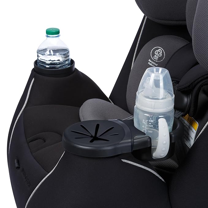 Maxi-COSI Pria Max+ All-in-One Baby Convertible Car Seat, Rear Facing, Forward Facing Infant Toddler Booster, Easy Latch Install, Magnetic Buckle, Adjustable Harness, Cup Holders, Sea Shadow