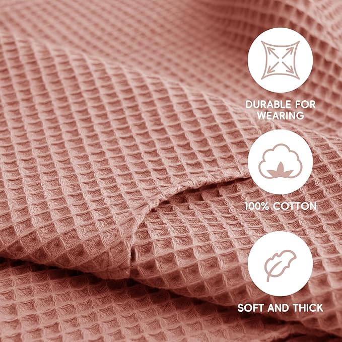 Hooded Kids Beach Towel - Soft Poncho Towel for Babies and Toddler - Lightweight Waffle Cotton Towel Cover Up for Bath, Pool, Beach