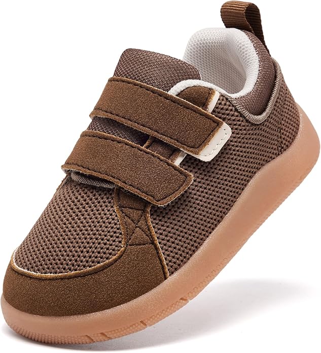 MORENDL Boys & Girls Walking Shoes 0-4 Years Baby Wide Toe Box Barefoot Shoes Toddler Sneakers