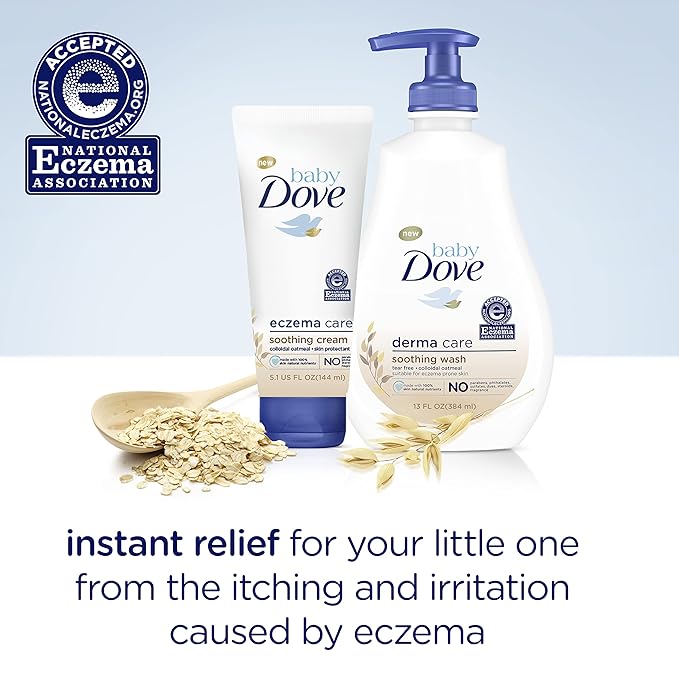 Baby Dove Derma Care Soothing Wash Skin Care with Colloidal Oatmeal Suitable for eczema prone skin 13 oz,(Pack of 2)