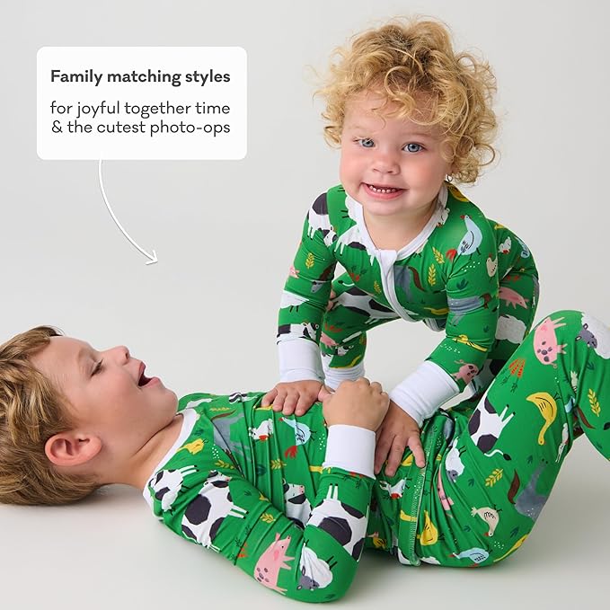 Little Sleepies Pajamas for Baby Boys & Girls, Viscose from Bamboo Baby Pajamas, Preemie & Newborn Sleepers, 2-Way Zipper PJs