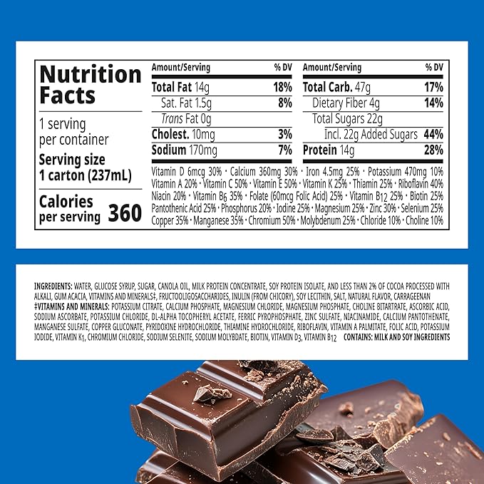 BOOST Plus Nutritional Drink, Rich Chocolate, 8 fl oz,(Pack of 48)