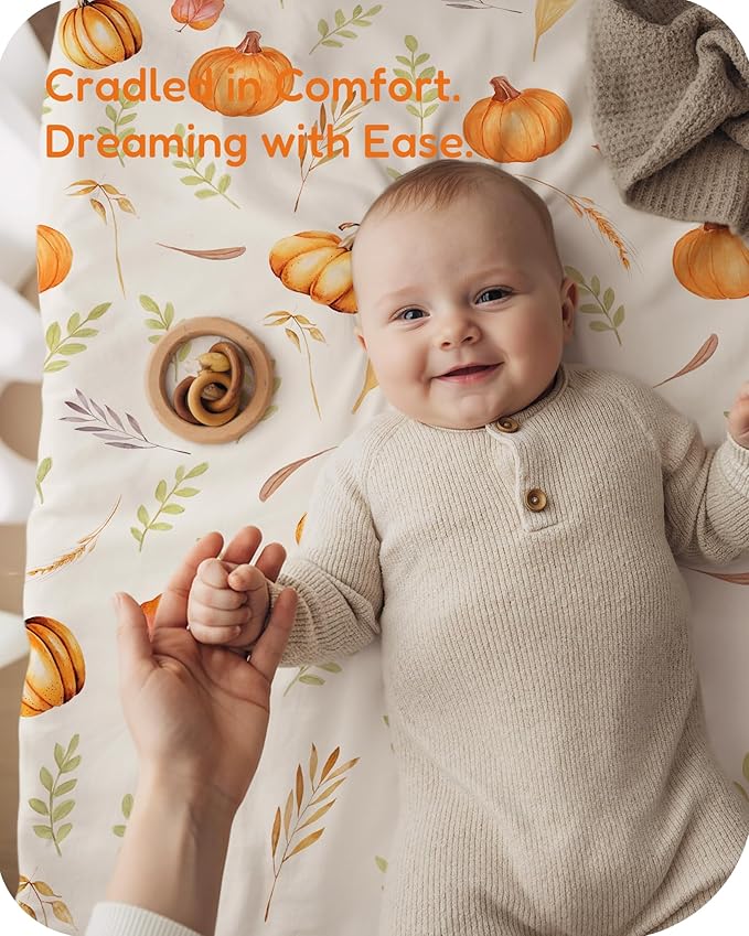Pack and Play Sheets Fitted 2 Pack, 38x26 Graco Pack n Play Sheets for Playard & Travel Crib Mattress, Ultra Soft Jersey Knit, Breathable Stretchy Deep Pocket, Compatible with Mini Cribs