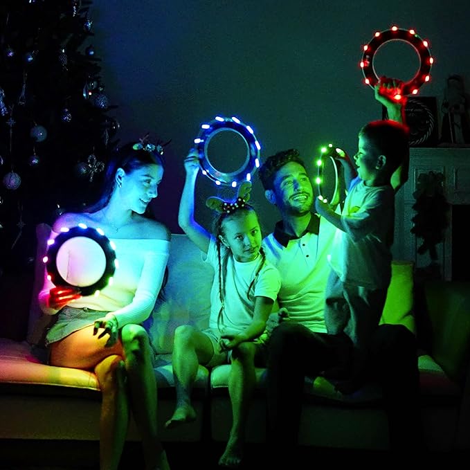 TOSY Flying Ring - 36 RGB Multicolor or 12 Monocolor LEDs, Super Bright, Lost Mode, Auto Light Up, Valentine Easter Gift for Kid/Teen/Boy/Girl, Safe, Waterproof, Pool/Beach/Camping Toy