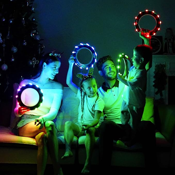 TOSY Flying Ring - 36 RGB Multicolor or 12 Monocolor LEDs, Super Bright, Lost Mode, Auto Light Up, Valentine Easter Gift for Kid/Teen/Boy/Girl, Safe, Waterproof, Pool/Beach/Camping Toy