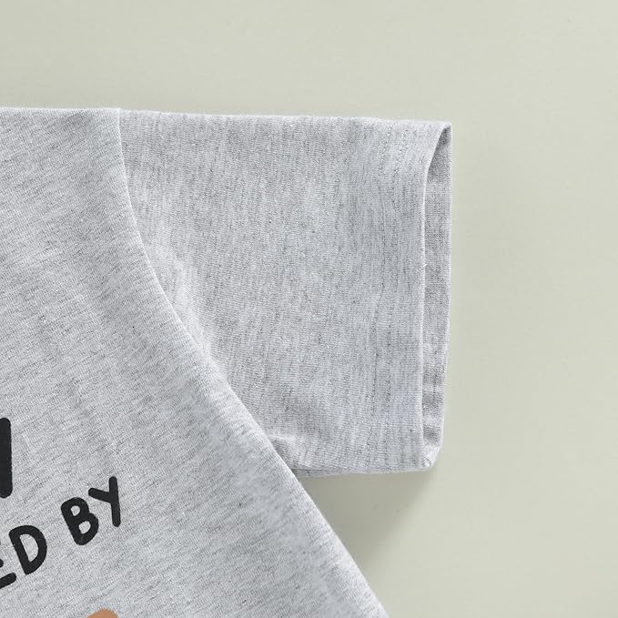 WZTYYDS Toddler Baby Boy Summer Clothes 2T 3T 4T 5T Boys Outfit Letter Truck Short Sleeve T-Shirt Tops + Shorts Set