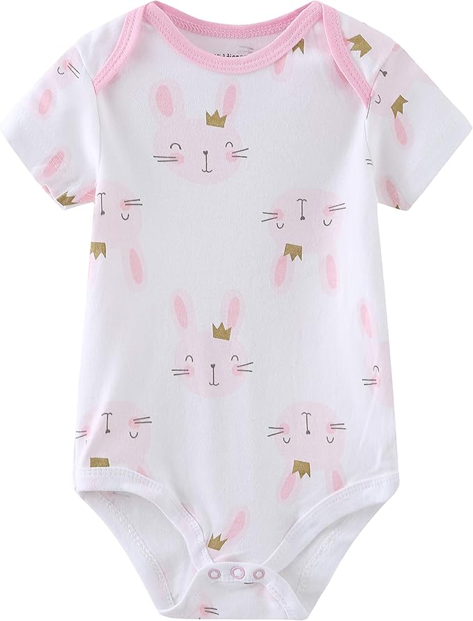 Kiddiezoom Baby Layette Set Baby Boys' 9-Piece Bodysuits Pants Set Toddler Girl Boy Unisex Baby Gift Sets