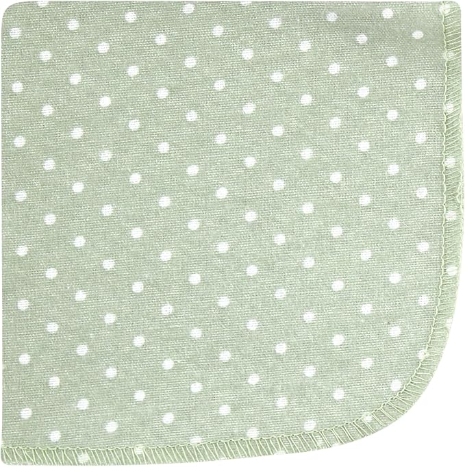 Hudson Baby Unisex Baby Flannel Cotton Washcloths, Pink Dainty Floral 12 Pack, One Size