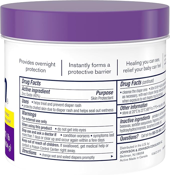Desitin Maximum Strength Diaper Rash Cream, 40% Zinc Oxide | Treatment & Prevention | Hypoallergenic | Paraben-Free | 16 oz Pack of 2