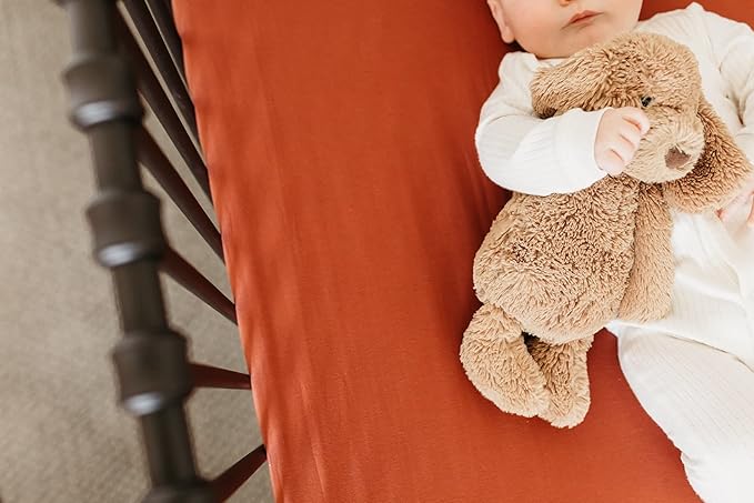 Copper Pearl Premium Knit Baby Crib Sheets for Boys and Girls Breathable and Soft, Fitted Crib Sheets for Standard Baby Mattresses, Moab