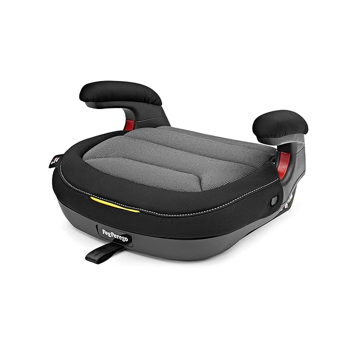 Peg Perego Viaggio Shuttle Plus 120 - Booster Car Seat - for Children from 40 to 120 lbs - Made in Italy - Crystal Black (Black)