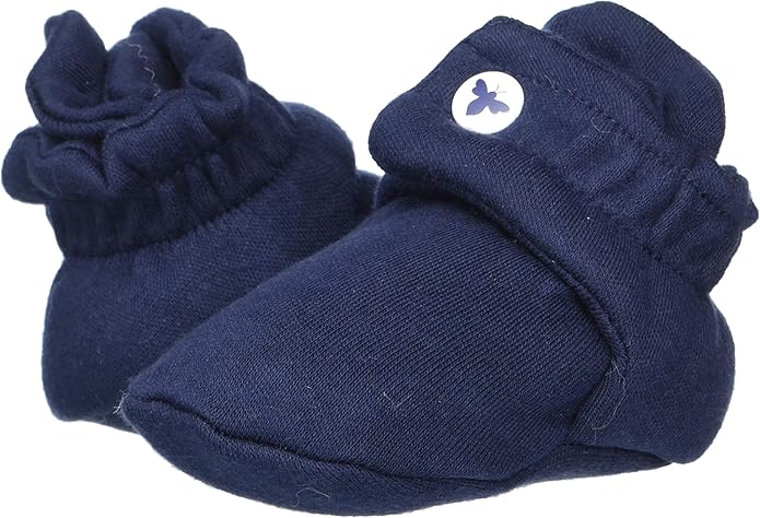 Burt's Bees Baby Unisex Booties Organic Cotton Newborn Essentials Shoes for Infants