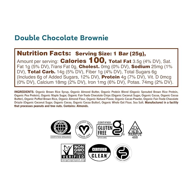 GoMacro Macrobar Organic Vegan Protein Bars - Blueberry + Cashew Butter & Oatmeal Chocolate Chip (2.3 Ounce Bars, 12 Count) (Pack of 2)