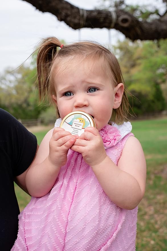 Punkin Butt Teething Oil and Baby Weather Balm Set for Sore Gum Relief and Dry Chapped Skin from Drool Rash | All Natural, Organic, Safe for Infants, Chemical-Free