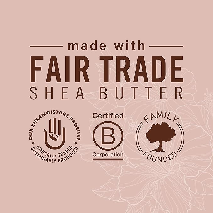 SheaMoisture Kids Extra Moisturizing Detangler, 2-In-1 Curl & Shine Coconut Hibiscus Shampoo & Conditioner, and Curling Butter Cream for Curly Hair 3 Count
