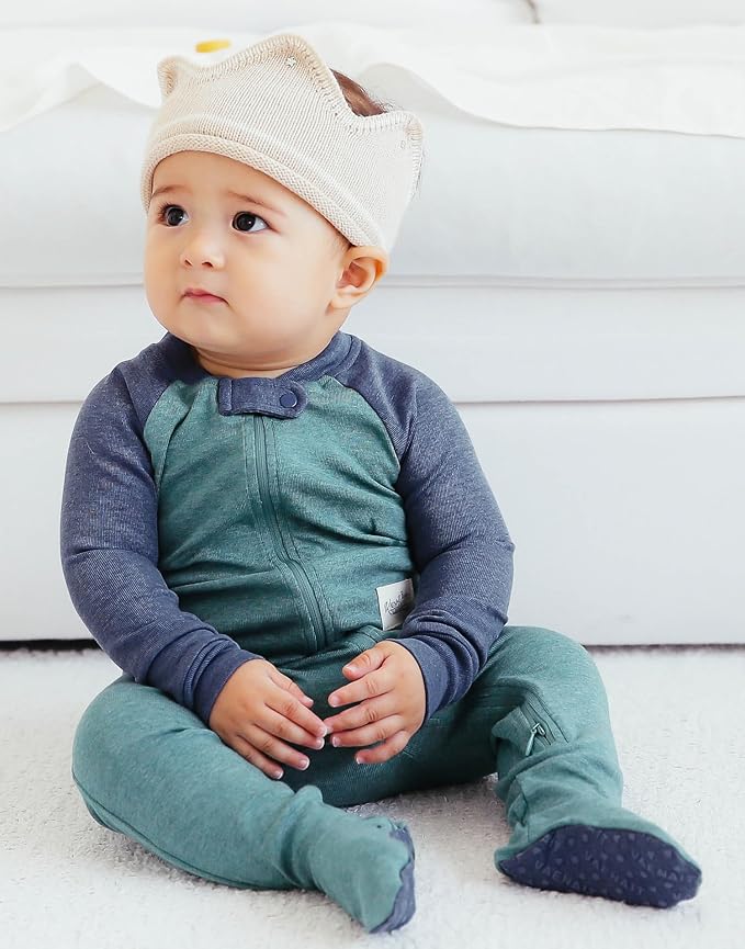 VAENAIT BABY Infant Toddler Boys Girls Modal Cotton Footed Pajamas One-Piece Romper Sleep and Play 0M-2T