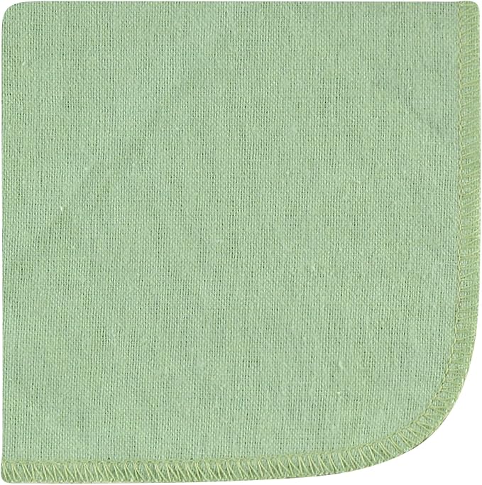 Hudson Baby Unisex Baby Flannel Cotton Washcloths, Plants 10 Pack, One Size