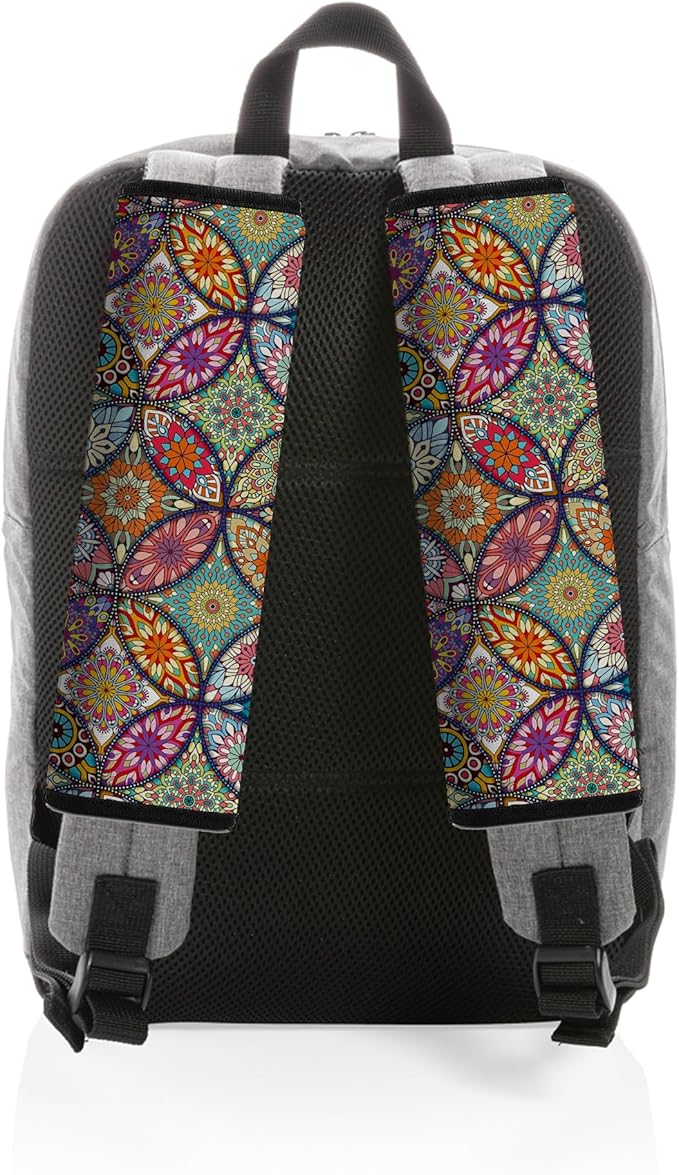 Car Seat Belt Pad Cover, 4-Pack Soft Car Safety Seat Belt Strap Shoulder Pad for Adults and Children, Suitable for Car Seat Belt, Backpack, Shoulder Bag(Pretty Mandala)