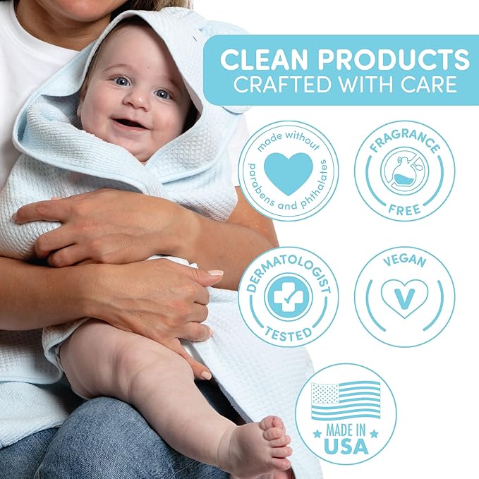 Bliss Baby Shampoo and Body Wash, Premium 2-in-1 For Babies, Toddlers & Kids, Unscented & Hypoallergenic - Gentle Baby Soap - Vegan, Hydrating For Sensitive Skin - Avocado, Shea Butter & Calendula