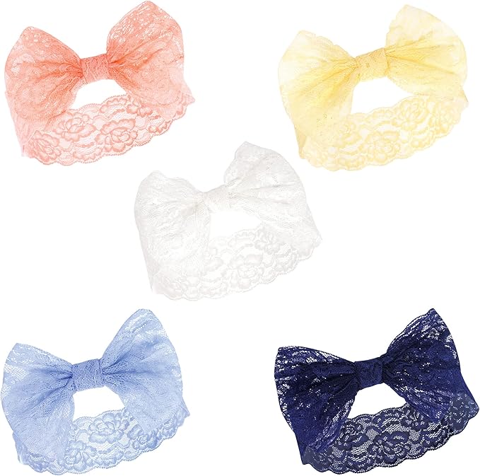 Hudson Baby Cotton and Synthetic Headbands, Size 0-24 Months