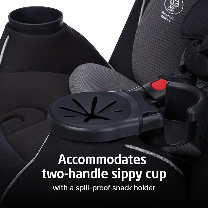 Maxi-COSI Pria Max+ All-in-One Baby Convertible Car Seat, Rear Facing, Forward Facing Infant Toddler Booster, Easy Latch Install, Magnetic Buckle, Adjustable Harness, Cup Holders, Sea Shadow