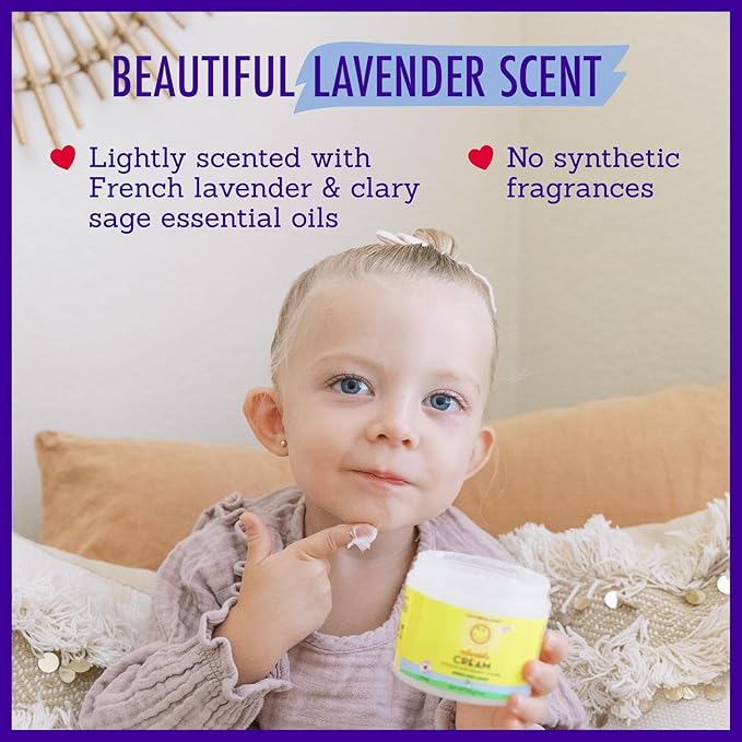 California Baby Calendula Cream | 100% Plant-Based Moisturizer | Lavender Baby Lotion | Face Moisturizer For Dry Skin | Hypoallergenic | 4 oz / 113g