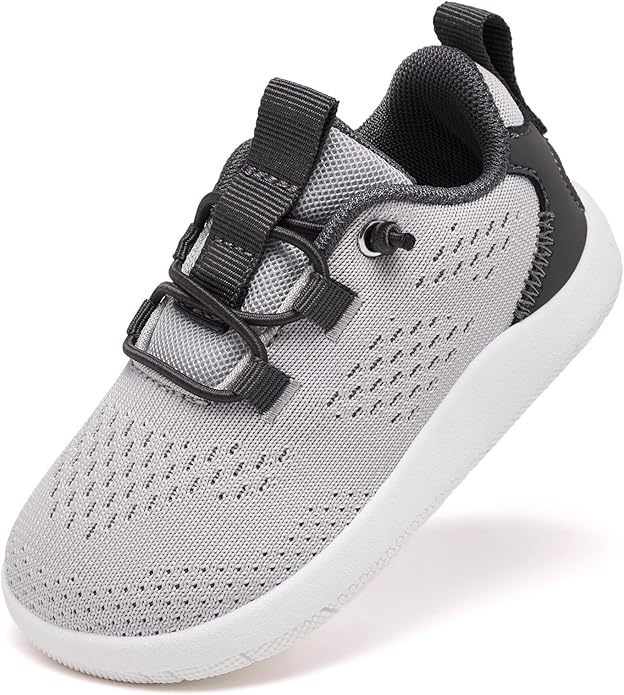 MORENDL Wide Toddler Shoes Baby Walking Shoes Girls Boys Zero Drop Minimalist Sneakers Slip On Tennis Shoe Breathable Naturally Flexible