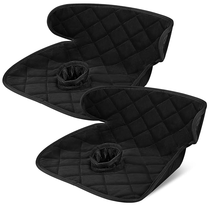 Babenest Car Seat Potty Protector Cover -Waterproof Carseat Training Liner for Baby &Toddler Shower Gift, Dry Piddle Pee Pad with Fun Designs for Strollers & Infant Car Seats (2pc Black)