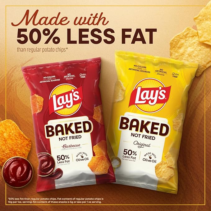 Frito-Lay Baked Variety Pack, 0.875 Ounce Snack Bags (Pack of 21)
