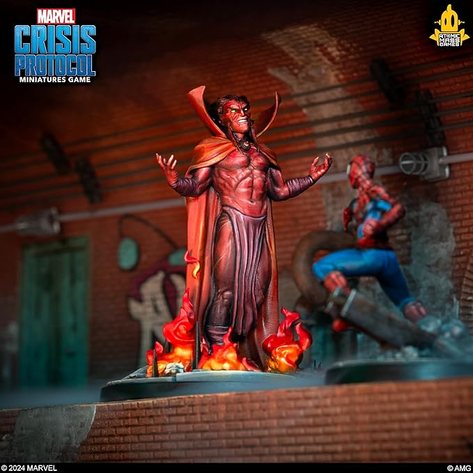 Marvel: Crisis Protocol Mephisto Character Pack - Manipulator of The Battlefield! Tabletop Superhero Game, Ages 14+, 2 Players, 90 Minute Playtime, Made by Atomic Mass Games