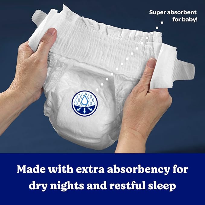 Overnight Diapers Size 5 (27+ lbs), 44 Ct, Huggies Overnites Nighttime Baby Diapers