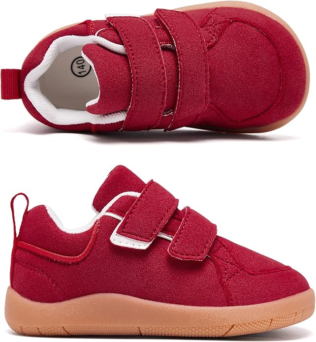 MORENDL Boys & Girls Walking Shoes 0-4 Years Baby Wide Toe Box Barefoot Shoes Toddler Sneakers