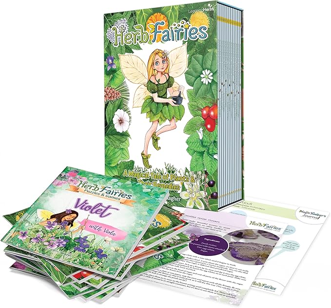 Herb Fairies: 13 Plant Story Books Set & Digital Learning System – Explore Plants Through Educational Stories – Includes Audiobooks, Printables, Crafts, Puzzles & Games