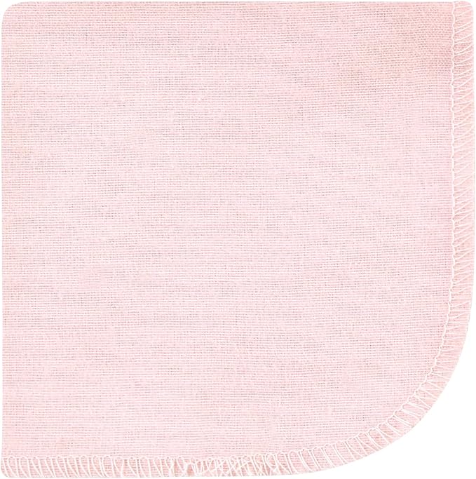 Hudson Baby Unisex Baby Flannel Cotton Washcloths, Dusty Rose Floral 12 Pack, One Size