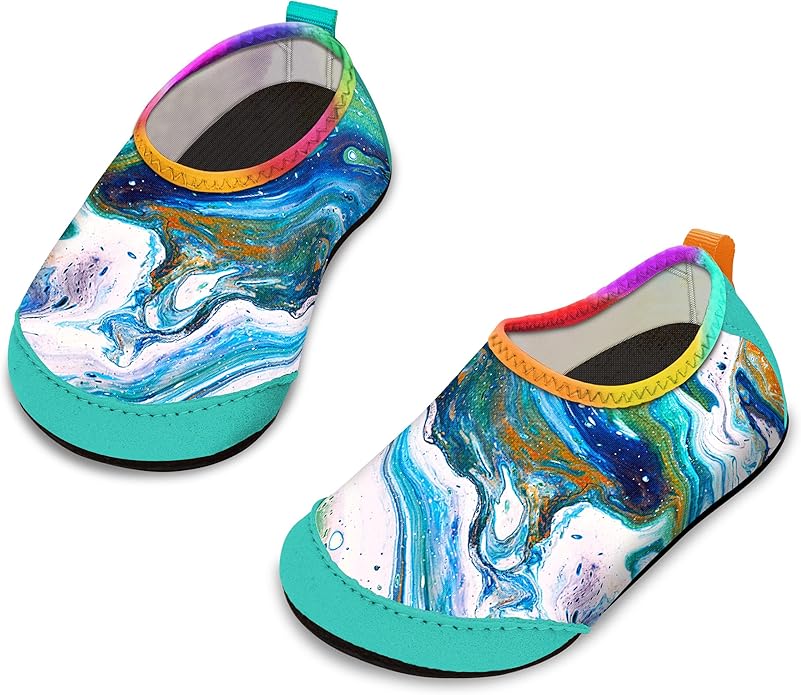 Baby Boys and Girls Swim Water Shoes Barefoot Aqua Socks Non-Slip for Beach Pool Toddler Kids