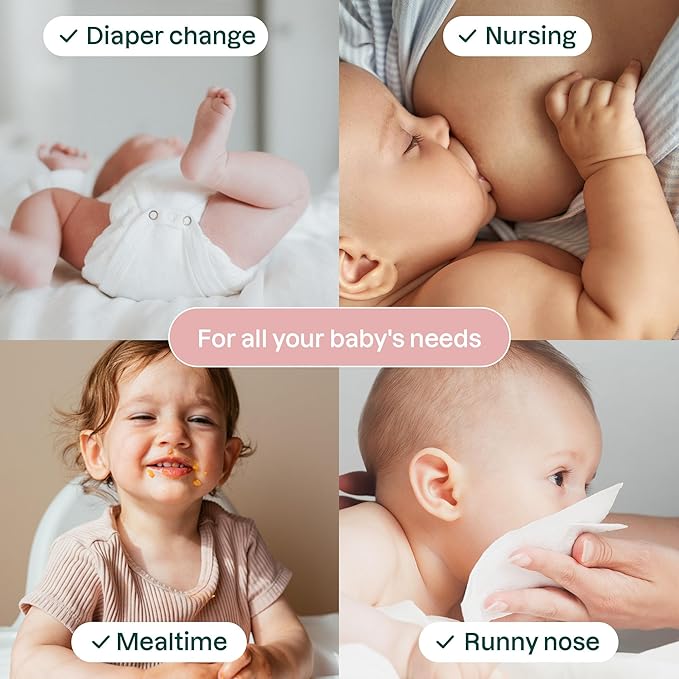 ATTITUDE Baby Water Wipes, EWG Verified, Safe for Newborns, Unscented & Fragrance-Free, 99% Water, Gentle, Vegan & Dermatologically Tested, Travel Pack with Hard Lid, 72 Count (Pack of 3)