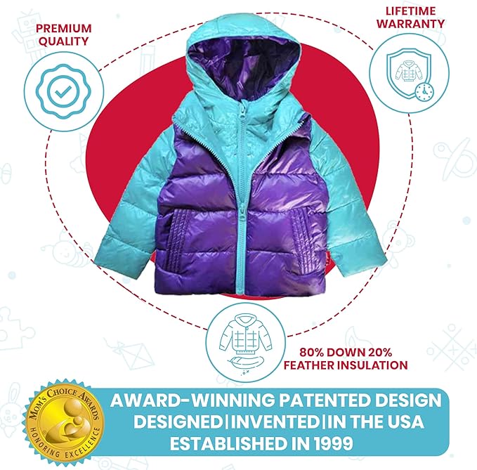 ONE KID The Road Coat Down | Car Seat Safe Winter Jacket | Crash Tested | Unisex | 12 Months-8 Years