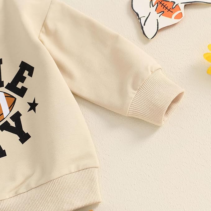 Baby Boy Fall Clothes Set Long Sleeve Letter Print Sweatshirt Pants Toddler Infant Outfits 6 12 18 24 Months 2T