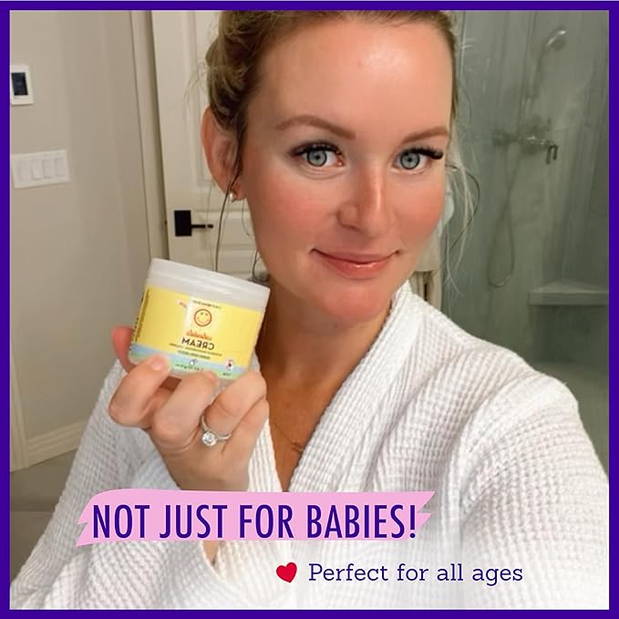California Baby Calendula Cream | 100% Plant-Based Moisturizer | Lavender Baby Lotion | Face Moisturizer For Dry Skin | Hypoallergenic | 6 oz / 170g