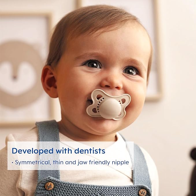 MAM Original Baby Pacifiers 0-6 Months,Binky for Newborn Babies,BPA-Free Skin Soft Silicone Nipple,Glows in The Dark,Developed with Medical Experts,Made in Europe,4 Count (Pack of 12)