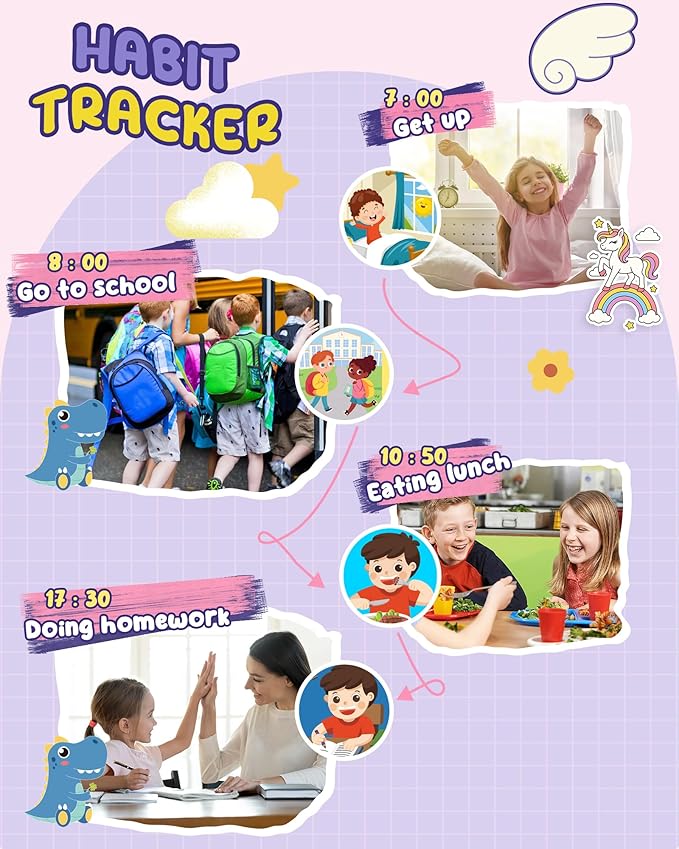 UCIDCI Unicorn Kids Smart Phone Toys for Boy Dual Camera & Music Player Toddler Selfie Phone Toys Road Trip Toys with Learning Games, Christmas, Birthday Gifts for 3 4 5 6 7 Year Old Pink