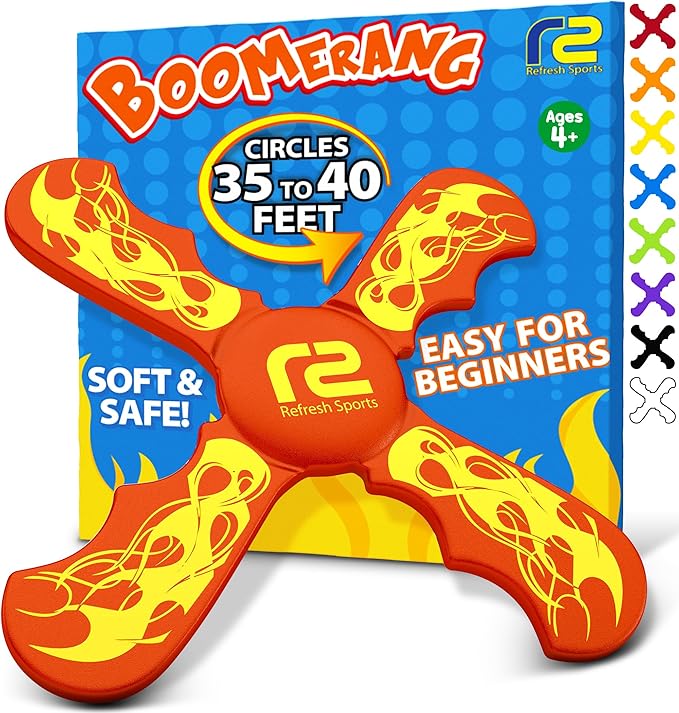 Boomerang for Kids - Toys For Ages 8-13 Boys & Girls - Fun & Easy To Use - Easter Basket Stuffers for Kids 6 7 8 9 10 + Year Old Boy Gifts - Best Easter Gifts & Summer Birthday Gift Ideas for All Ages