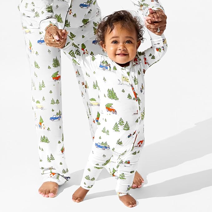 Bellabu Bear Convertible Footies for Baby Boys & Baby Girls, Family Matching Pajamas, Rayon from Bamboo
