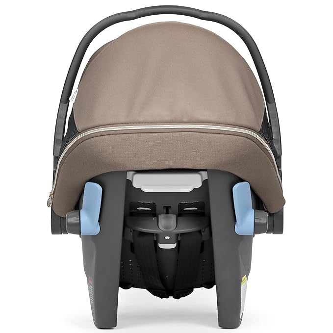 Peg Perego Primo Viaggio Nido - Rear Facing Infant Car Seat - Includes Base with Load Leg & Anti-Rebound Bar - for Babies 4 to 30 lbs - Made in Italy - Pine Bark