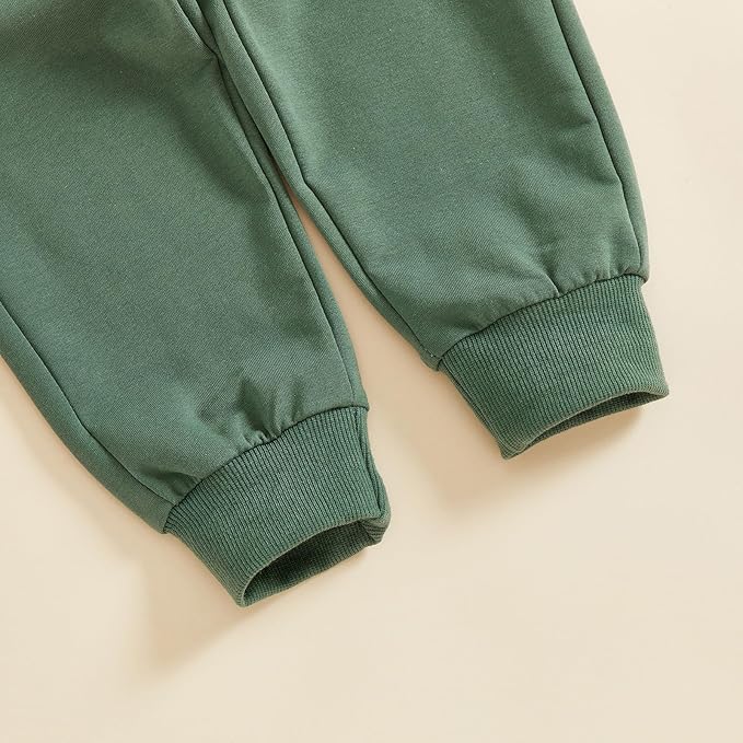 Fernvia Toddler Baby Boy Clothes Set 2T 3T 4T 5T Truck Excavator Print Long Sleeve Sweatshirt Elastic Pants Fall Outfits