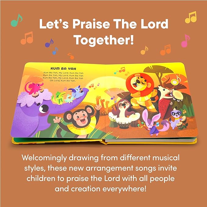 Praise The Lord Christian Sound Books for Kids - Baptism, Christening, Dedication Gifts for Boys and Girls - Religious Toys, Music Books for Toddlers