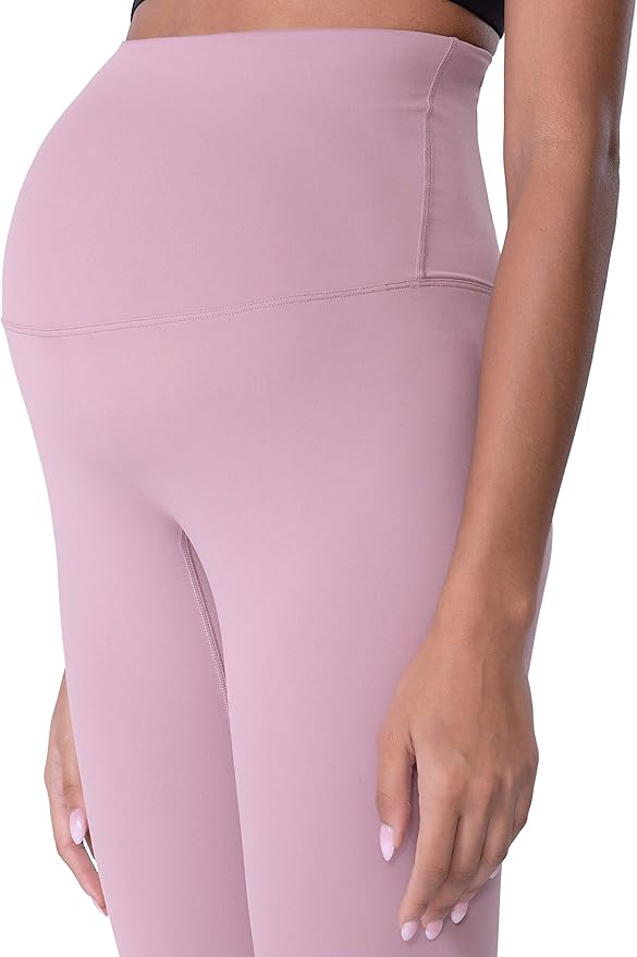 POSHDIVAH Women's Maternity Leggings Over The Belly Pregnancy Yoga Pants Active Wear Workout Leggings