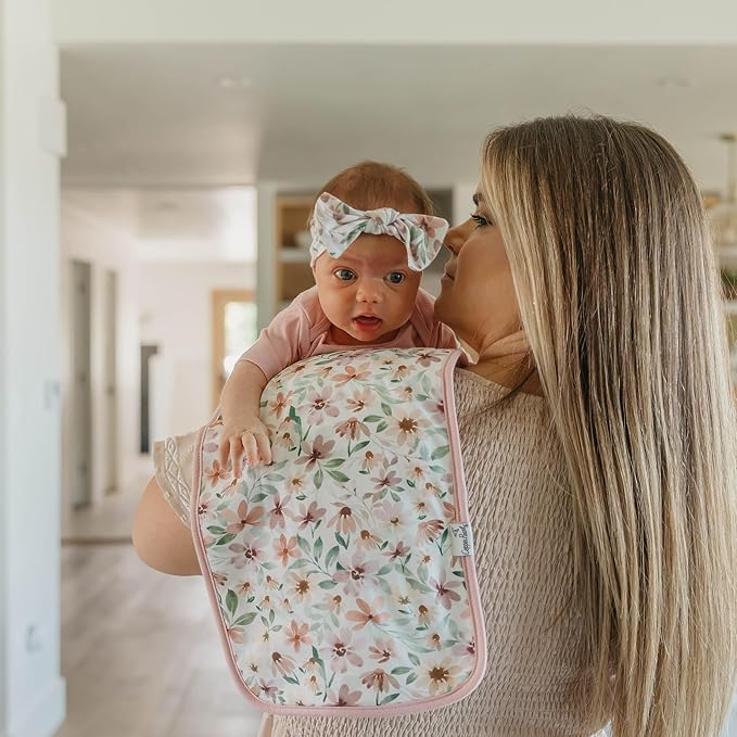 Copper Pearl Natalie Burp Cloth Set