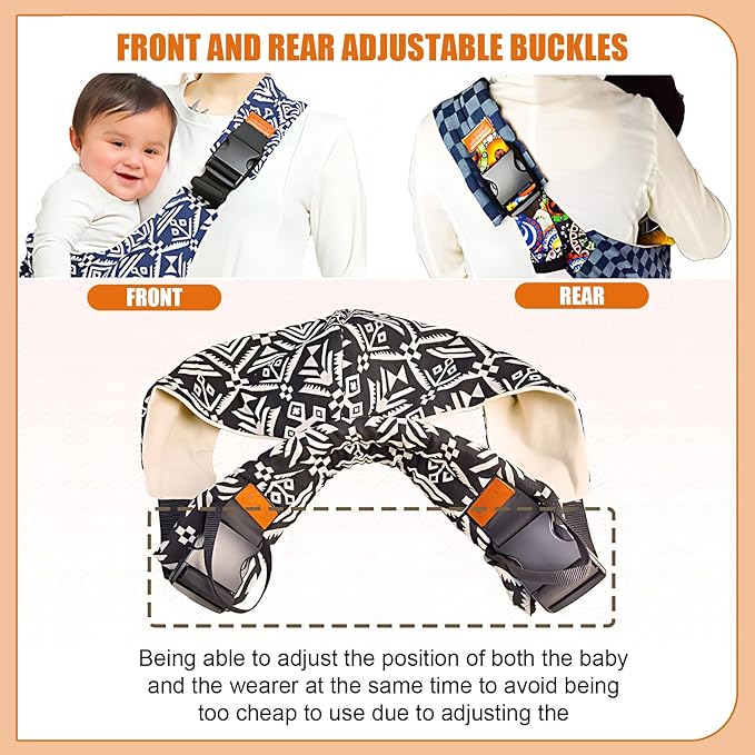 Baby Sling Carrier,Toddler Carrier,2026 New Baby Sling,Portable and Lightweight Sling,Non-Slip Hip Seat Carrying 10-30lbs(Leopard Print)